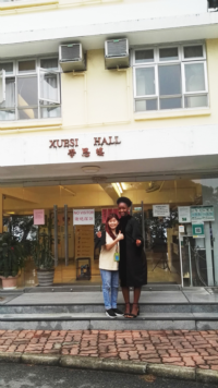 Taking photos with my Favorite Hostel Warden Fannie.